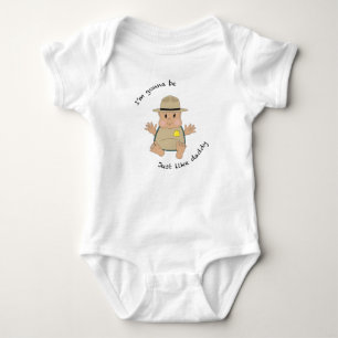 Park ranger daddy baby bodysuit