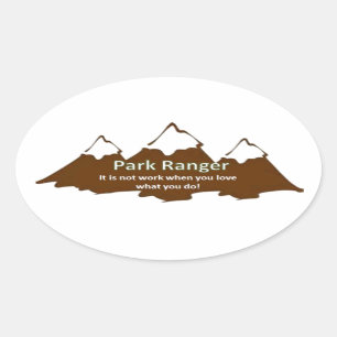 Park Ranger Oval Sticker
