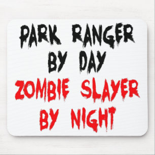 Park Ranger Zombie Slayer Mouse Mat