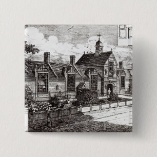 Park Road, Hampstead, from 'The Building News' 15 Cm Square Badge