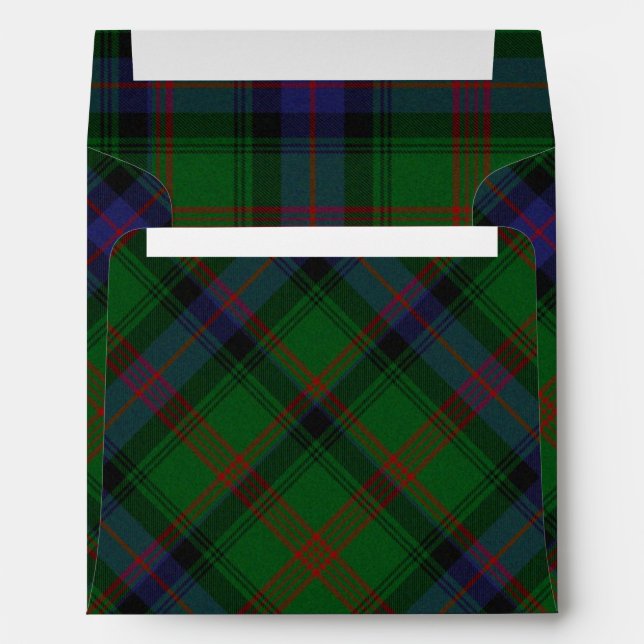 Park tartan green blue plaid envelopes (Back (Bottom))