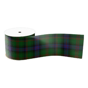 Park tartan green blue plaid grosgrain ribbon