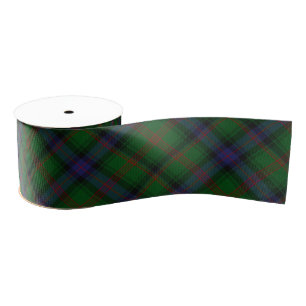 Park tartan green blue plaid grosgrain ribbon