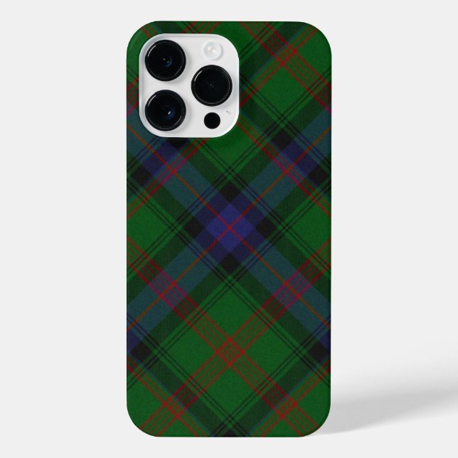 Park tartan green blue plaid iPhone case (Back)