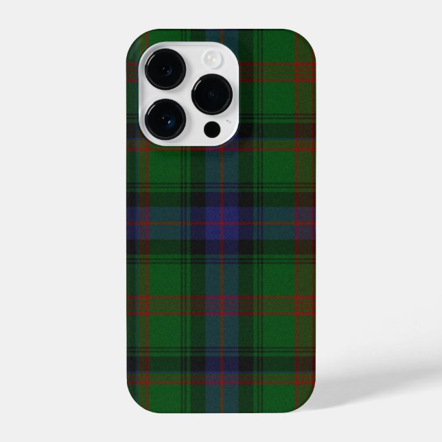 Park tartan green blue plaid iPhone case (Back)