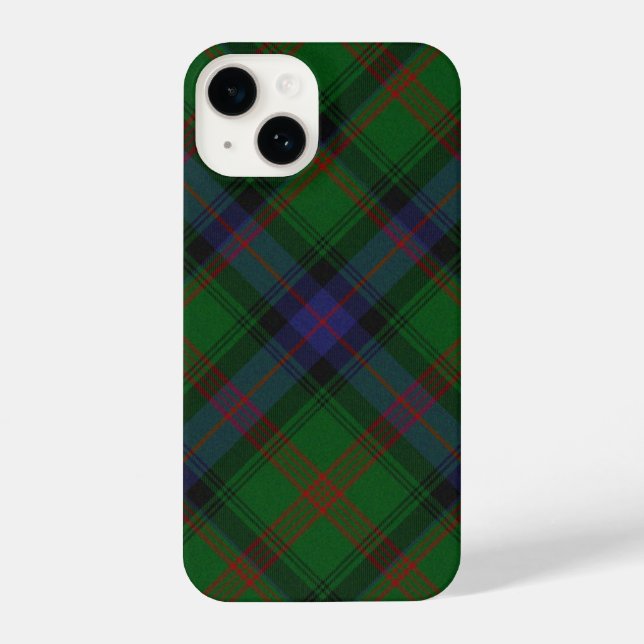 Park tartan green blue plaid iPhone case (Back)