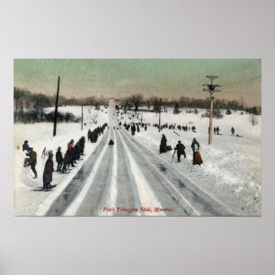 Park Toboggan Slide ViewMontreal, Canada Poster