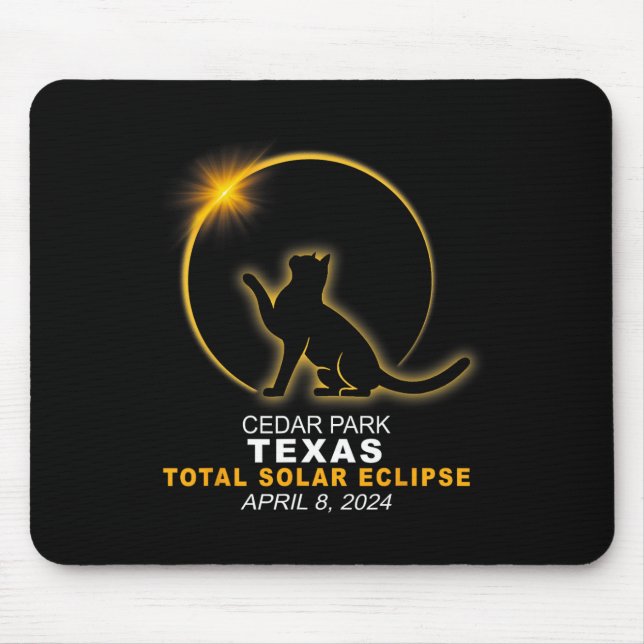 Park Total Solar Eclipse Apr 8 2024  Mouse Mat (Front)