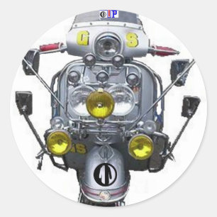 Parka Power  Classic Round Sticker