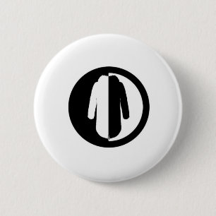 Parka Power is a cool retro mod motif 6 Cm Round Badge