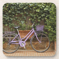 Parked bicycle, Pienza, Italy, Tuscany