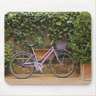Parked bicycle, Pienza, Italy, Tuscany Mouse Mat