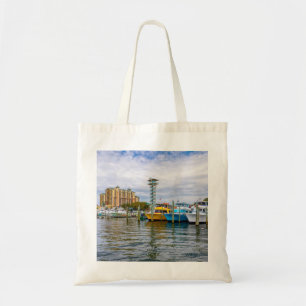 Parked Boats Destin Florida Harbour Tote Bag