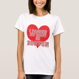 Parked Heart in Boston funny Slogan T-Shirt