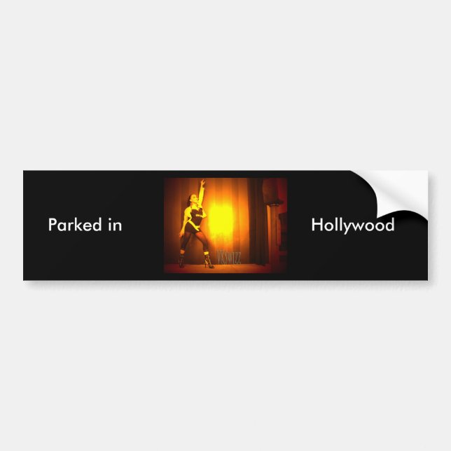 Parked in Hollywood Bumpersticker Bumper Sticker (Front)