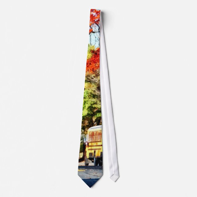Parked School Buses Tie (Front)
