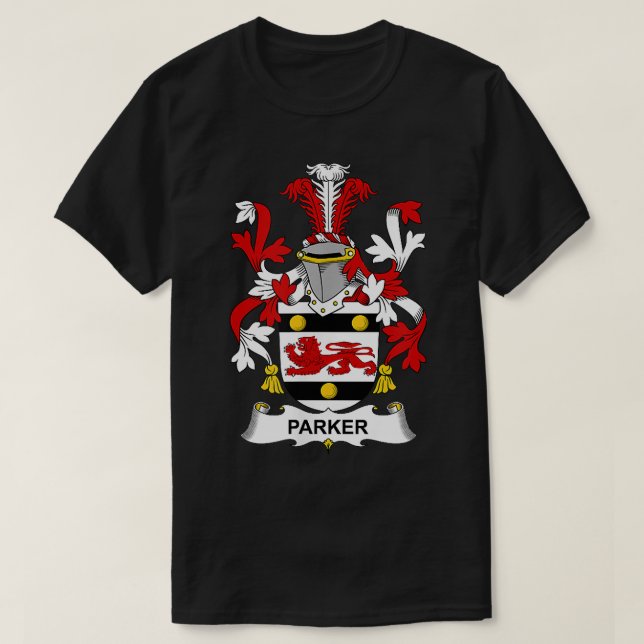 Parker Coat of Arms  Family Crest  T-Shirt (Design Front)