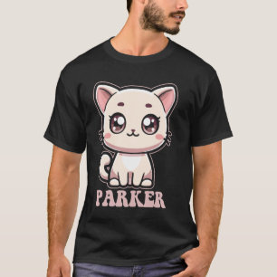 Parker Cute Kitty Cat Design for Girls Name Parker T-Shirt