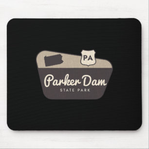 Parker Dam State Park Pennsylvania Welcome Sign Tr Mouse Mat