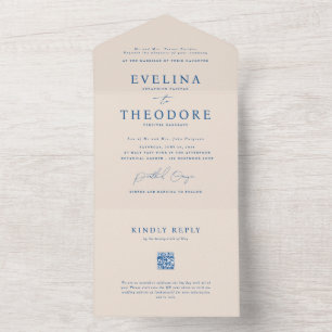 Parker Elegant Seal and Send Wedding Invitation