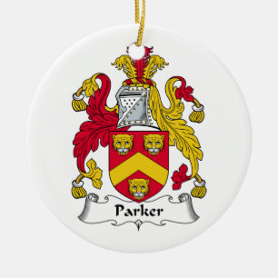 Parker Family Crest Ceramic Tree Decoration