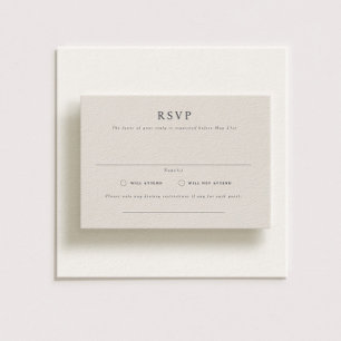 Parker Formal Landscape Wedding RSVP Card
