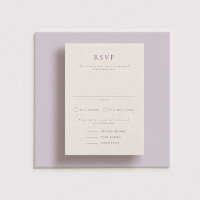 Parker Formal Portrait Wedding RSVP Card