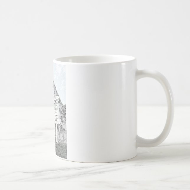 Parker House Sketch - Jersey Shore Coffee Mug (Right)