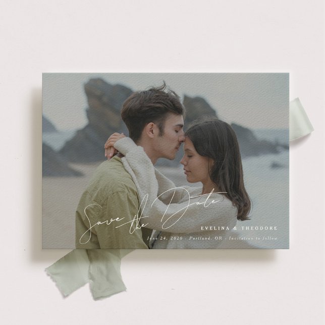 Parker Landscape Photo Wedding Save the Date (Creator Uploaded)