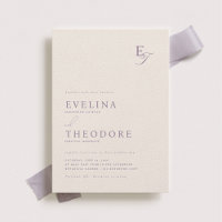 Parker Lavender Elegant Monogram Wedding