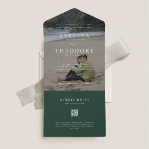 Parker Modern Photo Seal and Send Wedding All In One Invitation