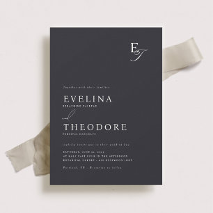 Parker Monogram Wedding Invitation