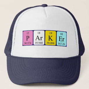 Parker periodic table name hat
