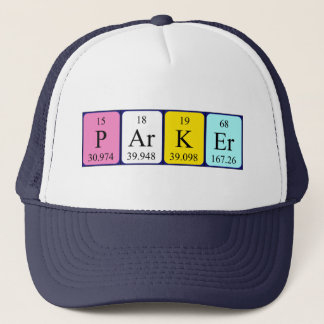 Parker periodic table name hat
