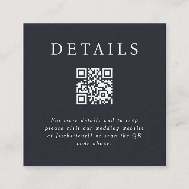 Parker QR Code Insert Card (Front)
