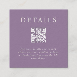 Parker QR Code Insert Card