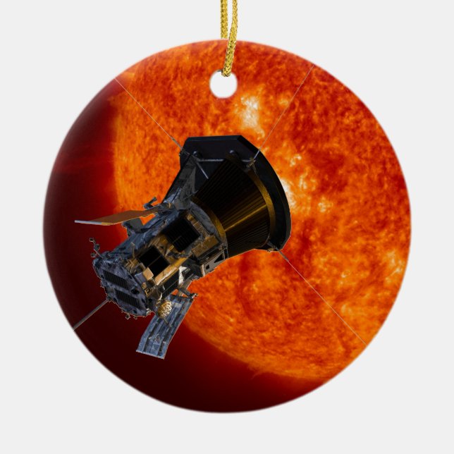 Parker Solar Probe Spacecraft Ceramic Tree Decoration (Front)