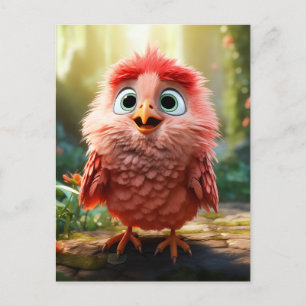 Parker - The Red Cardinal Chick Postcard