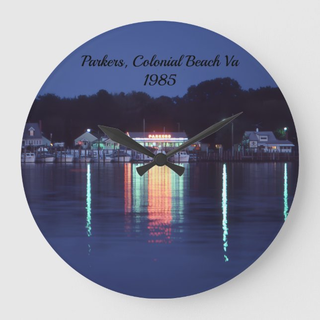 Parker's, Colonial Beach Virginia,  Large Clock (Front)