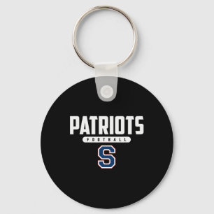 Parkersburg South Patriots Logo Football Hs Key Ring