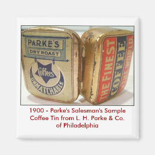 Parke's Coffee Tin. Magnet