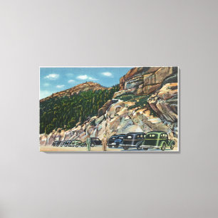 Parking Area View of the Summit Canvas Print
