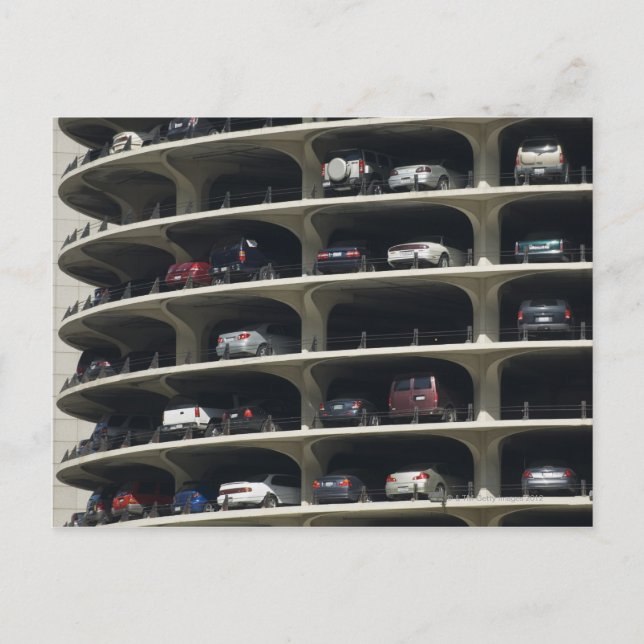 Parking garage Marina City Chicago Illinois USA Postcard (Front)