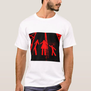 Parking Lot Abduction in Red and Black T-Shirt