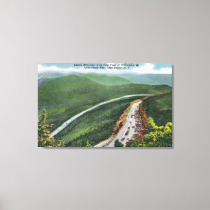 Parking Lot, Memorial Hwy, Esther Mt Canvas Print