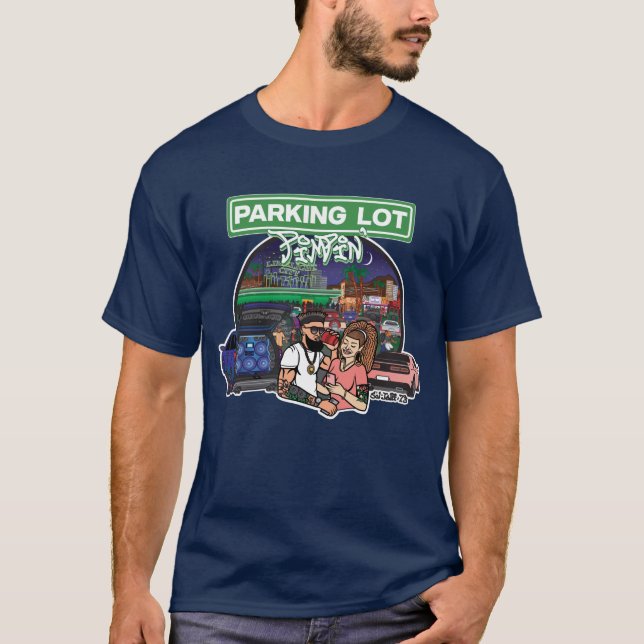Parking Lot Pimpin' Tee (blue) (Front)