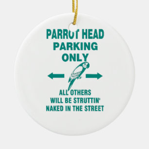 Parking only ceramic tree decoration