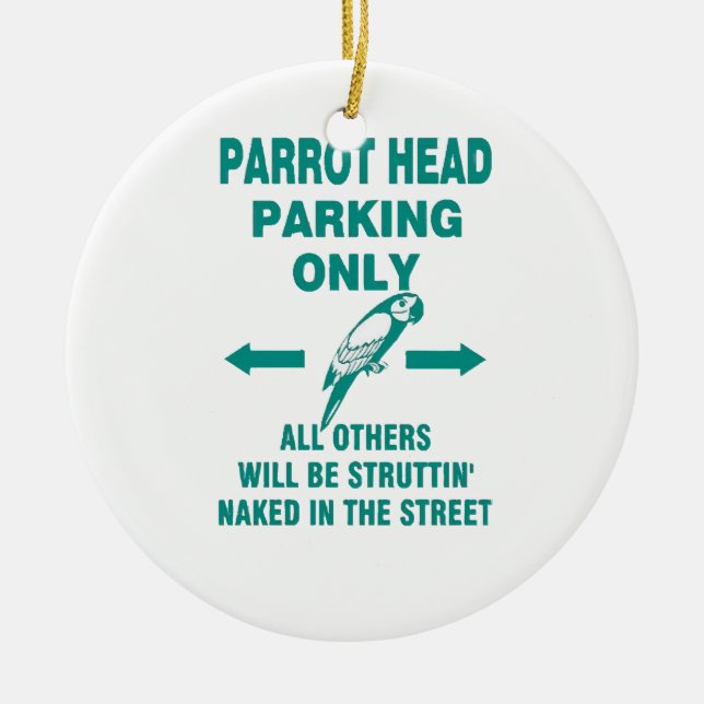 Parking only  ceramic tree decoration (Front)