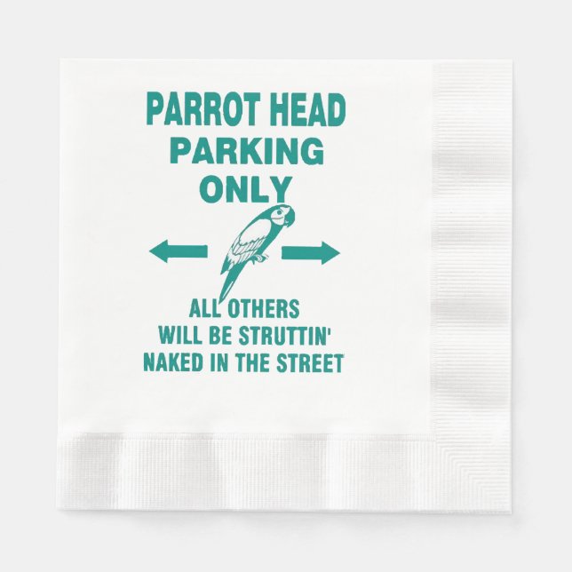 Parking only  napkin (Front)