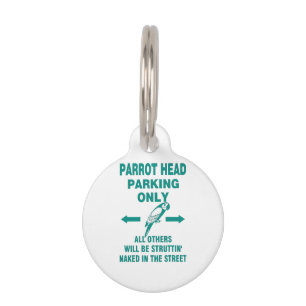Parking only pet tag